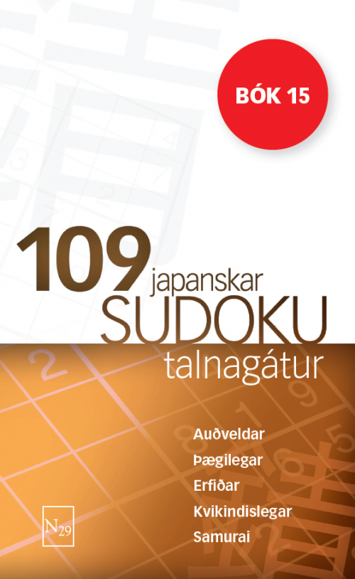109 Sudoku - bók 15