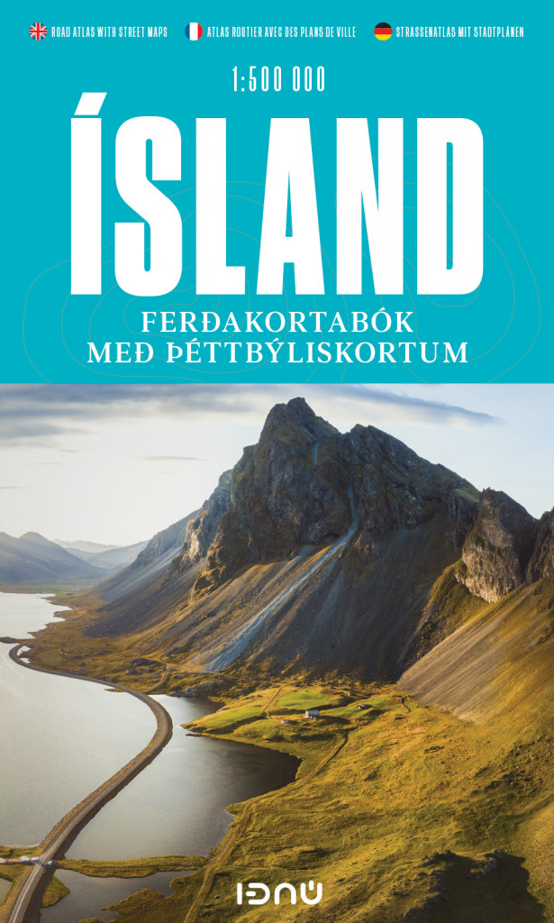 Ísland - Ferðakortabók með þéttbýliskortum