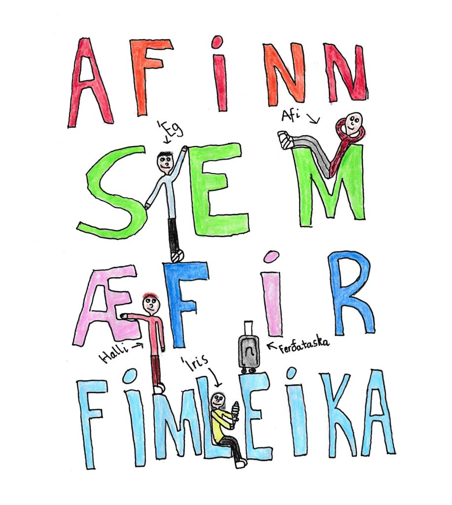 Afinn sem æfir fimleika